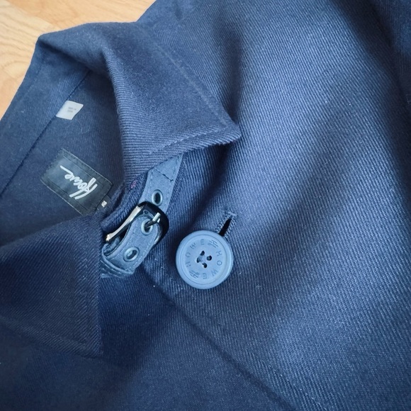 HOWE Navy Blue Minimalist Blazer - Utilitarian Vibe Buckle Detail - Men’s Small - Picture 2 of 11